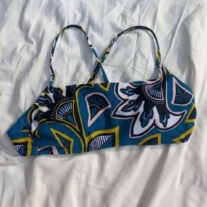 Aerie Bandeau Bikini Top Coastal Print Size Small‎